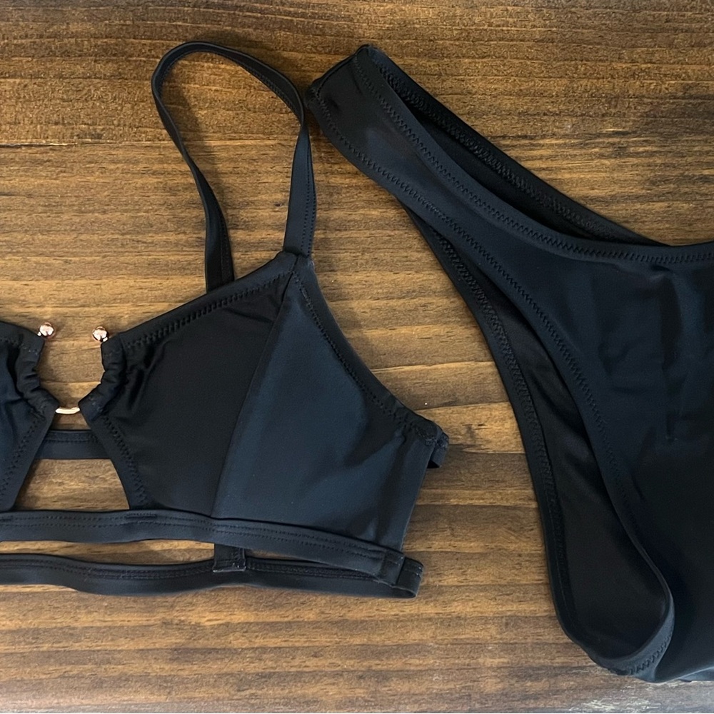 Cupshe Black Bikini Set
